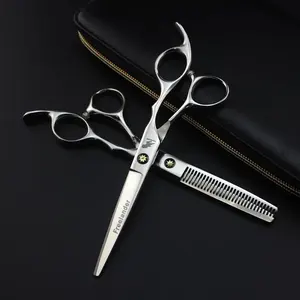 Juego de tijeras de peluquero, kit de corte de pelo profesional, tijera de adelgazamiento, peine para el pelo, tijeras de peluquería de tela - Product Image 4