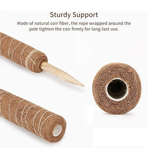 Kit de 4 poteaux en mousse plastifiée avec attaches pour support de plantes d'intérieur Monstera, utilisation en serre, frais de port inclus, stock US - Product Image 4