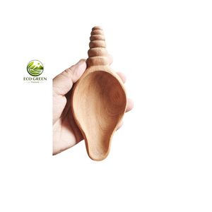 Natural Red Wooden Spoon Set Handmade Acacia Wood Coffee Tea <b>Honey</b> Scoop Eco Friendly Kitchen Utensil Custom Logo OEM - Product Image 5