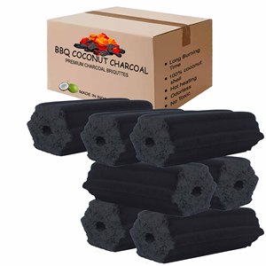 Meilleure vente Frêne blanc, coquille de noix de coco, briquettes de charbon de bois, longue combustion pour BBQ Grill, usine, exportation vers l'Europe, Indonésie produits - Product Image 1