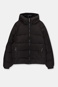 Veste matelassée d'hiver chaude personnalisée pour hommes, veste coupe-vent rembourré, vêtements d'extérieur à capuche noirs épais, vestes à bulles pour hommes, nouvel arrivage - Product Image 5