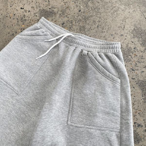 Nouveauté, service OEM, shorts en molleton pour hommes, été, uni, respirant, taille élastique, style streetwear, haute qualité - Product Image 3