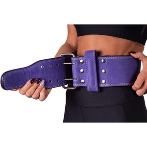 Ceinture de musculation en cuir pour l'entraînement de force, intérieur confortable en daim, boucle de verrouillage réglable, personnalisation OEM, vente en gros, usine de ceintures - Product Image 4