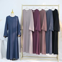 Batas holgadas de Malasia, vestido de otoño Abaya musulmán fresco, novedad de verano 2025, falda larga informal elegante con estampado de flores y bufanda