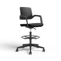 Chaise de bureau moderne pour employés, siège en maille réglable pour postes de travail en open space