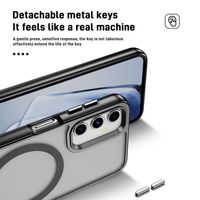 Casing Handphone Mewah Anti Benturan Transparan Matte Frosting Magnetik TPU+Akrilik Harga Pabrik Grosir Terbaru