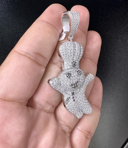 Iced Out Doughboy dinero COLLAR COLGANTE Hip Hop joyería regalo para él - Product Image 1