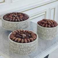 Plateau de service en nacre, nouveau design, vente chaude du Ramadan, taille et forme personnalisables, pour la maison et la restauration, en provenance du Vietnam