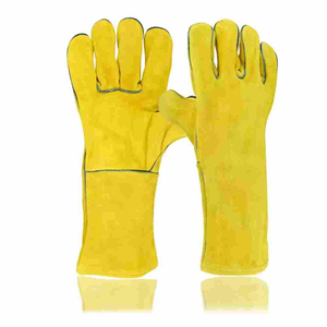 Gants de soudage unis Gants de soudeur résistants pour la protection des mains Taille XXL Personnaliser la conception Logo OEM Gants de travail de sécurité pour hommes - Product Image 3