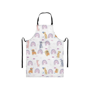 Delantales de cocina sin mangas de último diseño, delantal de cocina con estampado de algodón 100% personalizado - Product Image 1