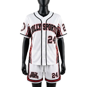 Polyester <b>mesh</b> women baseball short <b>set</b> navywhite stripe sleeve panels tackle twill embroidery customlogo team wear Women's <b>Sets</b> - Product Image 5
