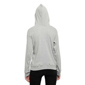 Sudaderas con capucha de talla grande para mujer en color negro y azul Panel DE TRABAJO Cierre de cremallera Ropa de calle Sudaderas con capucha para niñas mujeres - Product Image 4