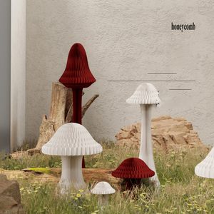 Mushrooms Cylindrical Stands for Party Folding Paper <strong>Columns</strong> Display Pillar Roman Pillar Made of <strong>Cardboard</strong> Wedding Centerpiece - Product Image 3
