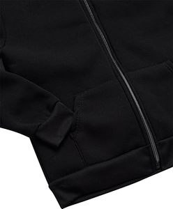 French Terry Winter Kids Wears Girls Plain Custom Logo Chándales negros Traje de sudor Tallas grandes con cremallera Pullover Sudaderas con capucha Trajes - Product Image 3