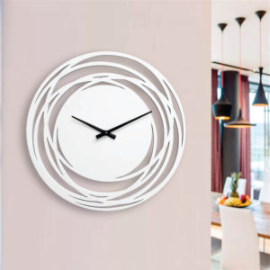 Reloj de Pared de Metal Abstracto Moderno, Patrón Escénico, Decoración de Boda, Reloj de Cuarzo Silencioso de Lujo, Arte de Hierro Forjado, Decoración de Pared para el Hogar y la Oficina - Product Image 2