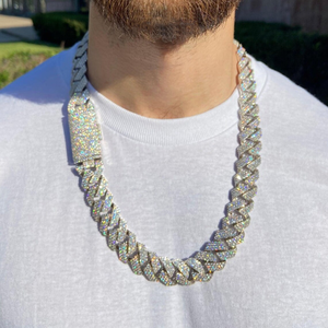 Premium Quality Latest Design Hip Hop Diamond Moissanite Cuban Link <b>Chain</b> Cuban Link <b>Chain</b> for Women Mens - Product Image 1