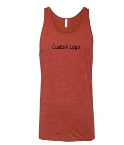 เบลล่าผ้าใบสตรีย์เสื้อกล้าม (3480) สีม่วงTri-ผสมชายผ้าฝ้ายแขนกุดTeeผู้ชายเสื้อกีฬาและเสื้อ - Product Image 1