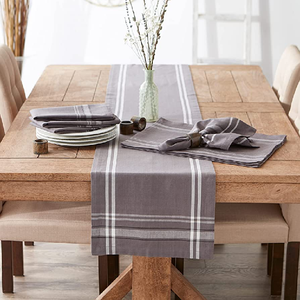 Orange Solid Color Checked Decorative Wedding Party Banquet 100% Organic Cotton GOTS Certificate Indian <b>Table</b> <b>Runners</b> Wholesale - Product Image 5