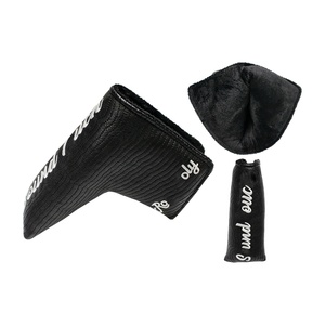 Cubierta de cabeza de golf para hombre de cuero PU para Club de calle forro interior de felpa suave cubierta protectora gruesa con acabado liso y elegante - Product Image 3