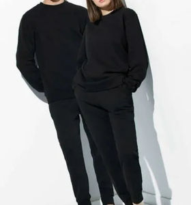 Plain Blank 100% Cotton Custom Logo Oversized Plain Premium Heavy Crewneck Sweatshirt <b>Jumper</b> Unisex Embroidery - Product Image 2