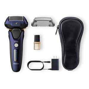 Rasoir électrique 5 lames pour hommes, utilisation humide et sèche, avec tondeuse escamotable et tête pivotante flexible, étanche IPX7, pour le corps - Product Image 2