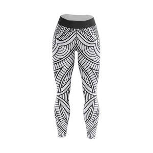 Leggings 100% poliéster tela elástica hombres alto deporte Leggings Push Up mujeres entrenamiento cintura alta transpirable Legging - Product Image 2