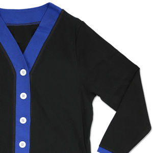 High Quality Acrylic <b>Cardigans</b> for Sororities Fraternities OEM Design Customizable Fabric Knitted Logo Patchwork for Spring - Product Image 6