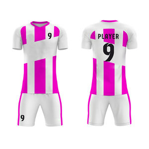 Ropa deportiva OEM 100% poliéster transpirable personalizado sublimación diseño manga corta fútbol Jersey ropa de fútbol hombres uniformes de fútbol - Product Image 6