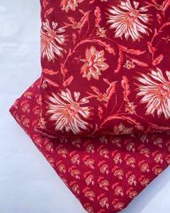 High Quality <b>Medium</b> Weight Pure Cotton Twill Printed <b>Fabric</b> with Floral & Geometric Patterns for Women's Shirts & Apparel Craft - Product Image 2