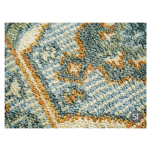 Tapis en laine noué à la main 60x90 cm |   Tapis d'intérieur en laine fait main, poils épais, tapis durable pour salon et chambre à coucher, décoration intérieure - Product Image 6