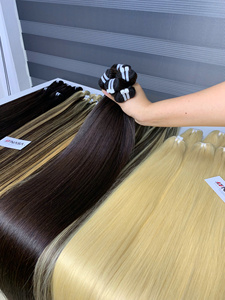 วิกต่อผมแบบคู่ยาว32นิ้วทำจากบริสุทธิ์ทุกสีคุณภาพสูง - Product Image 4