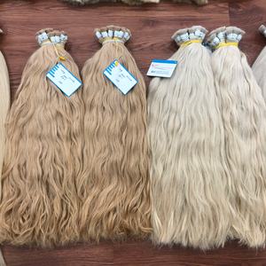Venta al por mayor de lujo de la Virgen vietnamita extensiones de cabello humano a granel la cutícula alineados Natural ondulado suave cabello de lujo - Product Image 6