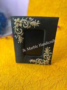 Cadre photo en tissu de soie brodé à la main de haute qualité pour la décoration de la maison, pièce de qualité supérieure ici - Product Image 3