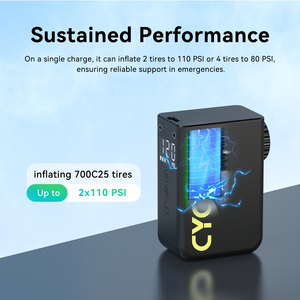 CYCPLUS AS2 <span class=keywords><strong>Pompe</strong></span> à vélo mini portable <span class=keywords><strong>rechargeable</strong></span> avec manomètre - Product Image 5