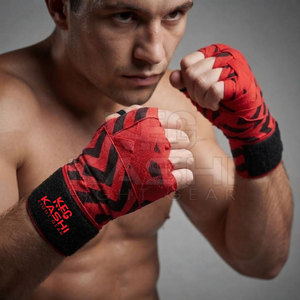 KASHI FIGHT GEAR - Vendas de Boxeo Personalizadas de Neopreno y Algodón Ecológico para Entrenamiento de Boxeo, Kickboxing y Artes Marciales, MOQ Bajo - Product Image 6
