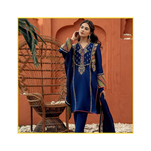 ชุดมุสลิมสไตล์อินเดียแบบดั้งเดิมชุดเดรสสไตล์มุสลิม - Product Image 3