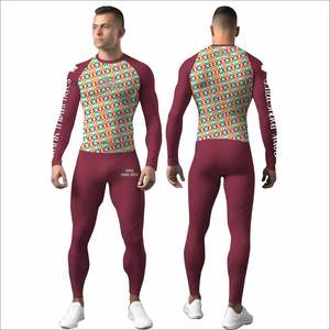 Conjunto de Protección Solar Transpirable de Diseño Único Más Vendido, Logotipo Frontal, Material de Poliéster/Spandex, Antibacteriano, Secado Rápido para Hombres Adultos - Product Image 1