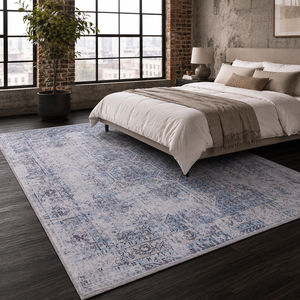 <b>Rug</b> Weavers RWDV1011 Attic Grey Vintage Washable <b>Rug</b> Dropshipping Wholesale Washable Chenille 10 Sizes - Product Image 2