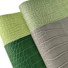 หนังเทียมลายจระเข้ หนา 0.70 มม. ผลิตจาก PVC พร้อมผ้าถักด้านหลัง สำหรับงานตกแต่ง - Product Image 4