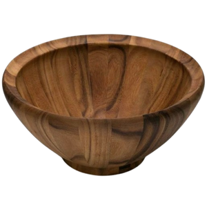 Cuencos de madera hechos a mano para servir, mezclar ensalada, sopa, calidad sostenible personalizada, ensaladera de madera de acacia, cuenco de sopa y fruta - Product Image 1
