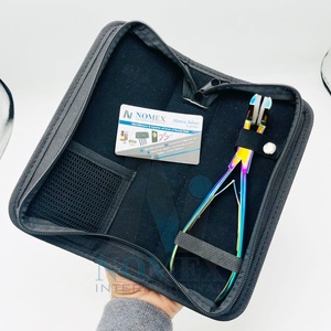 Logo personnalisé accepté pince à sceller multicolore avec silicone sur les points pince d'extension de cheveux en acier inoxydable durable - Product Image 6