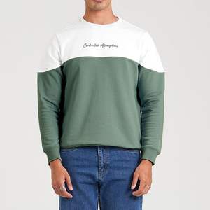 เสื้อสเวตเชิ้ตคอกลมแบบโอเวอร์ไซส์ ผ้าฝ้าย 100% น้ำหนัก 350 แกรม สำหรับผู้ชายและผู้หญิง ปักลาย  แบบไม่มีลาย  ขายส่ง - Product Image 3