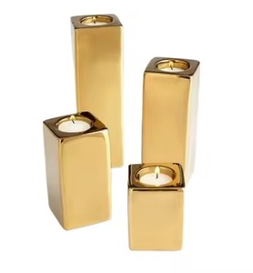 Bougeoir brut nickelé pour la décoration de la maison et du salon intérieur Lightning - Product Image 6