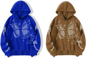 เสื้อฮู้ดมีซิปแขนยาวสำหรับผู้ชายใหม่ทันสมัย - Product Image 3