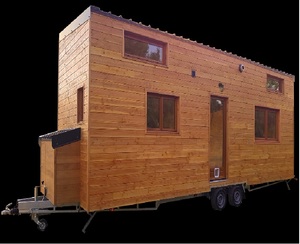 Tiny House mobile en bois préfabriquée, villa, chambre, cuisine, salle de bain, hôtel, bureau, bâtiment, entrepôt, style européen moderne - Product Image 4