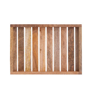 Elegante Bandeja Rectangular de Madera de Mango Hecha a Mano-Perfecta para Servir y Decorar en Fiestas de Cumpleaños a Precio de Fábrica - Product Image 2