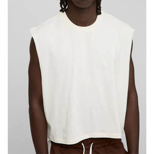 Chaleco deportivo personalizable para hombre, camiseta sin mangas deportiva de secado rápido, camiseta sin mangas deportiva de Color sólido para hombre de la mejor calidad - Product Image 6