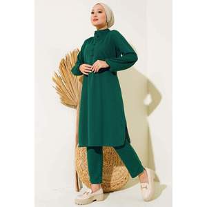 ชุดเสื้อ2ชิ้นประดับกระดุมมรกต - Product Image 3