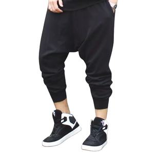 Pantalons de survêtement à entrejambe tombants personnalisés de haute qualité pour hommes élégants vêtements décontractés pantalons de survêtement pour hommes pantalons à entrejambe tombant pour hommes - Product Image 1