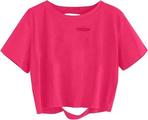 Promotion prix microélastique respirant femme hauts et T-shirt Style américain élégant léopard coeur imprimé coton femmes t-shirt - Product Image 3